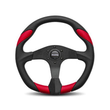 Load image into Gallery viewer, MOMO AUTOMOTIVE ACCESSORIES QRK35BK0R Quark Steering Wheel Polyurethane Red Insert