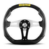 MOMO AUTOMOTIVE ACCESSORIES TRK35BK0B Trek Steering Wheel BlK Leather/Airleather