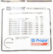 Load image into Gallery viewer, MOPAR PERFORMANCE P4452989 Valve Lash Adj. Decal