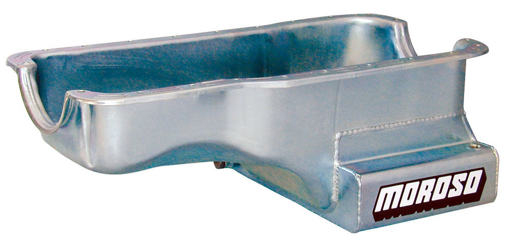 MOROSO 20502 SBF 289-302 Front Sump Oil Pan w/Kick-Out- 7qt.