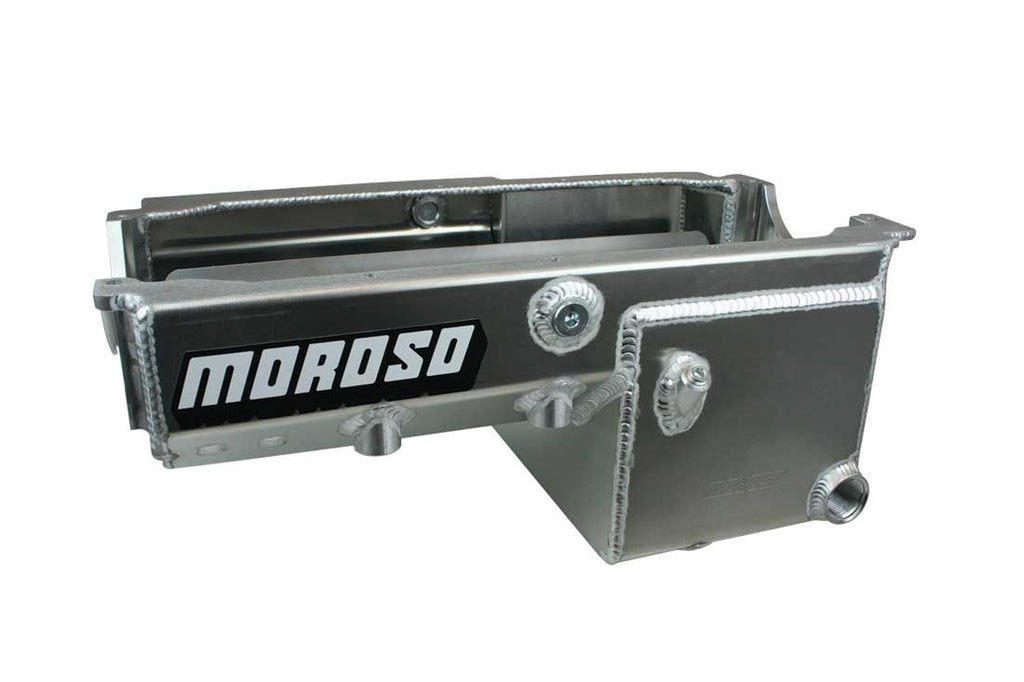 MOROSO 21248 SBC Alm Drag Race Oil Pan w/16an Ext Pickup