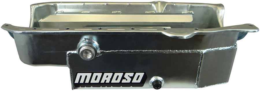 MOROSO 21327 SBC 8qt CT Oil Pan - RH Dipstick 86-UP