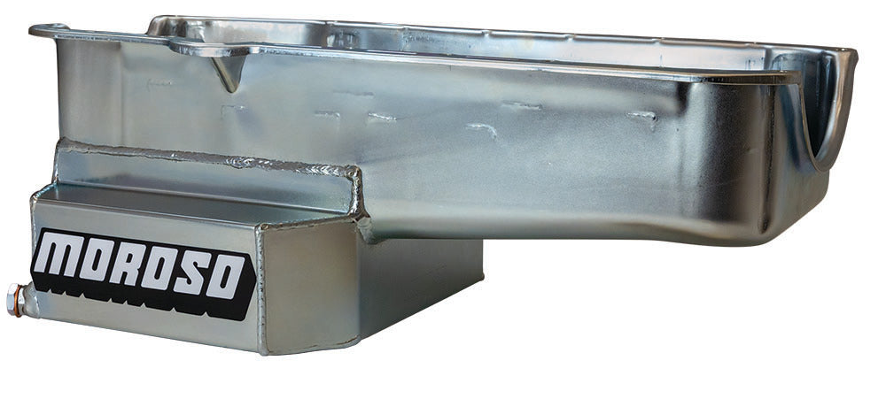 MOROSO 21814 SBC RR 7qt Oil Pan w/RH Dipstick 80-85