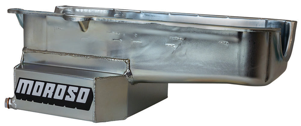 MOROSO 21815 SBC RR 7qt Oil Pan w/RH Dipstick 86-Up