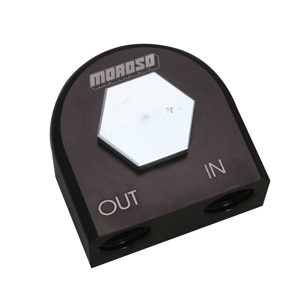 MOROSO 23682 90 Degree Filter Adapter - 3/4-16 Thread