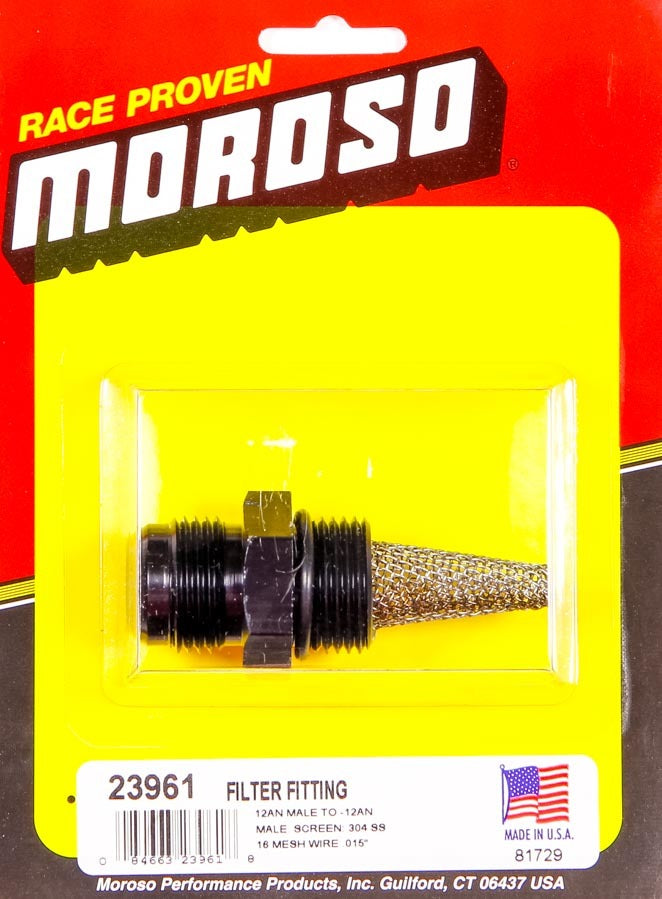 MOROSO 23961 Filter Fitting - -12AN Male to -12AN Male