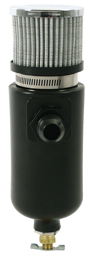 MOROSO 85406 1qt Breather Tank w/6an Inlet Black Polyethylene