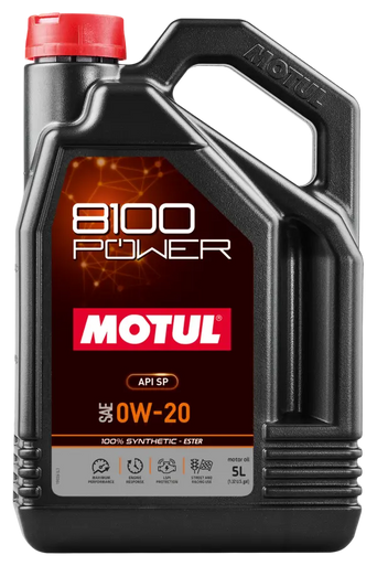 Motul 111799 8100 Power 0W20 Synthetic Engine Oil - 5L