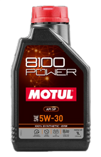 Load image into Gallery viewer, Motul 111800 8100 Power 5W30 Synthetic Engine Oil - 1L