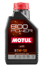 Load image into Gallery viewer, Motul 111811 8100 Power 5W50 Synthetic Engine Oil - 1L