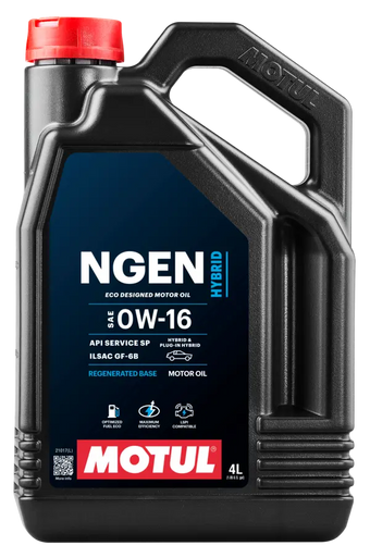 Motul 111887 NGEN Hybrid 0W16 Synthetic Engine Oil - 4L