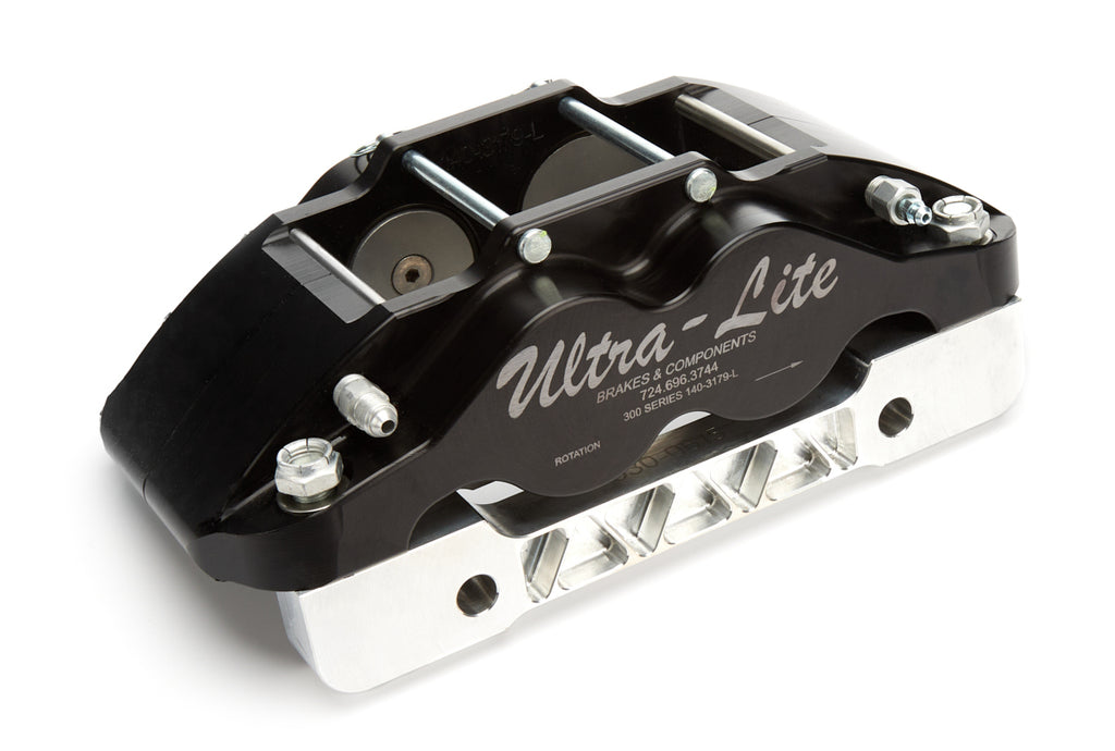 MPD RACING 17100 Brake Caliper Radial Mnt Black Alum Left Side