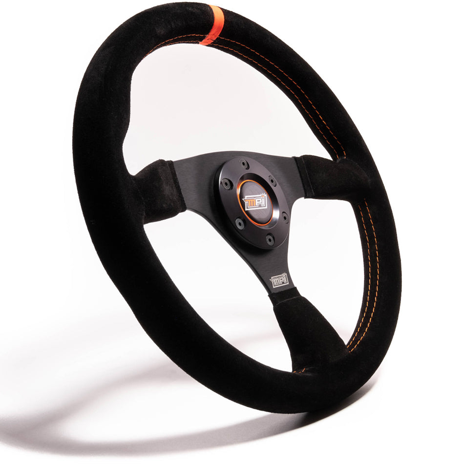 MPI USA MPI-F-12-C 11.75 in Wheel Black Suede 6-Bolt Aluminum