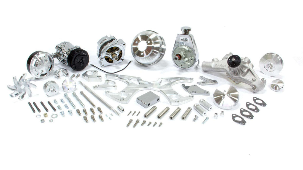 MARCH PERFORMANCE 21255 BBC Style Track Pulley System SWP