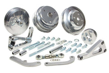 Load image into Gallery viewer, MARCH PERFORMANCE 22031-09 SBC Serpentine Conv Low Cost Custom Silver Kit