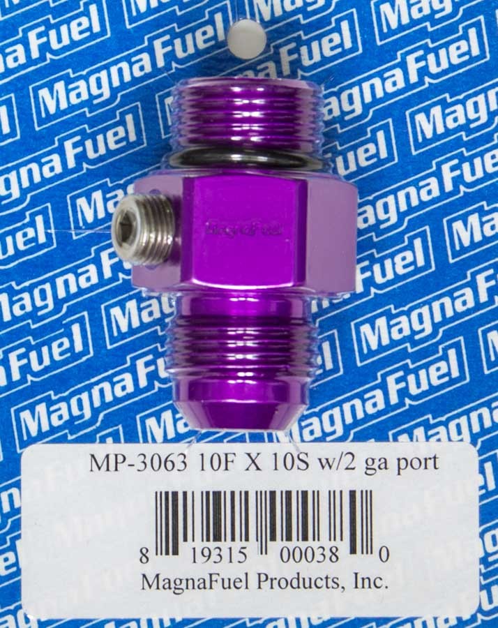MAGNAFUEL/MAGNAFLOW FUEL SYSTEMS MP-3063 #10 Male Port to #10 Adapter Fitting