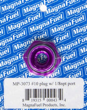 Load image into Gallery viewer, MAGNAFUEL/MAGNAFLOW FUEL SYSTEMS MP-3073 #10 O-Ring Port Plug w/1/8in NPT in Center
