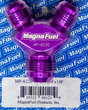 Load image into Gallery viewer, MAGNAFUEL/MAGNAFLOW FUEL SYSTEMS MP-6220 Y-Fitting - 1 #12an &amp; 2 #10an