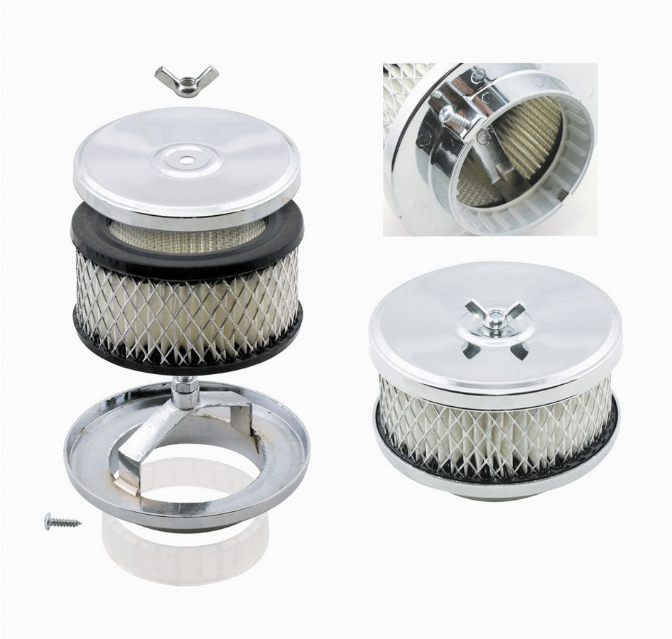 MR. GASKET 4354 4in Chrome Air Cleaner