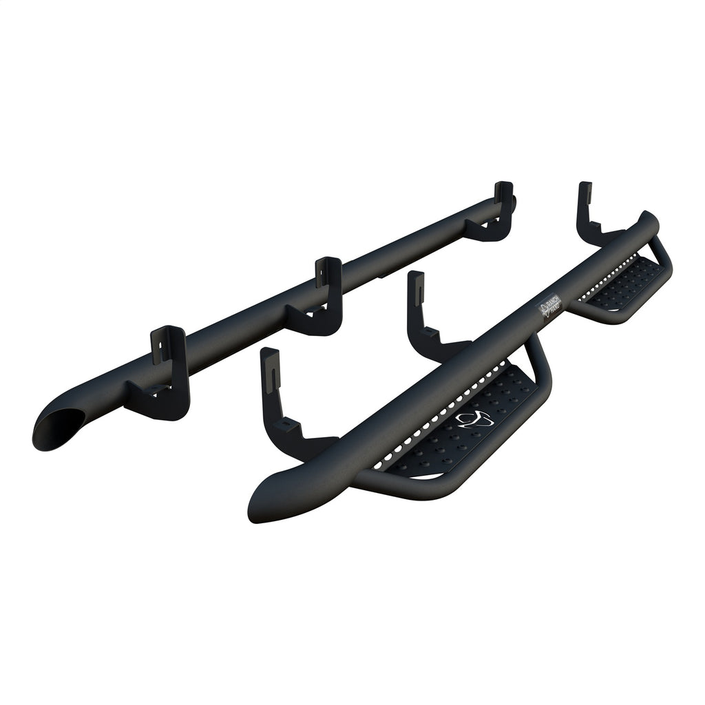 Ranch Hand MRSC191C1B4S Midnight Series Running Steps for Select Chevrolet Colorado, Chevrolet Silverado 1500, Chevrolet Silverado LTD, Chevrolet Silverado HD, Chevrolet Silverado HD, GMC Sierra 1500, GMC Sierra Limited, GMC Sierra HD, GMC Sierra HD