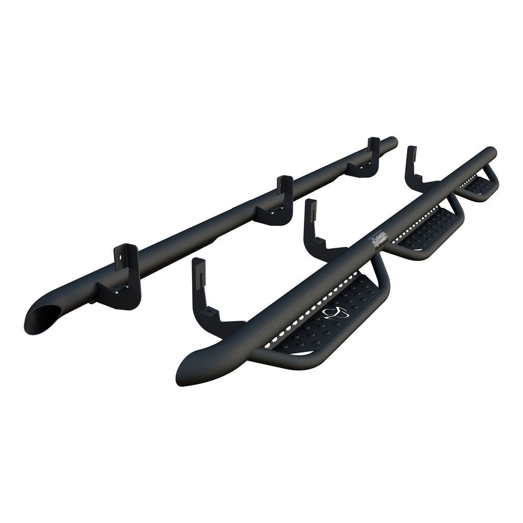 Ranch Hand MRSC191C6B6S Midnight Series Running Steps for Select Chevrolet Silverado 1500, Chevrolet Silverado LTD, Chevrolet Silverado HD, Chevrolet Silverado HD, GMC Sierra 1500, GMC Sierra Limited, GMC Sierra HD, GMC Sierra HD