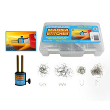 Load image into Gallery viewer, Pro-Tek MS-1-KIT Magna Stitcher Plastic Repair Kit, With Stud Gun Adaptor And 25Pcs. Stitch  Of Each Shape   S, M, V, W