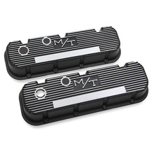 Load image into Gallery viewer, MT-Valve-Covers---Vintage-Style---Finned---Bbc---Satin-Black