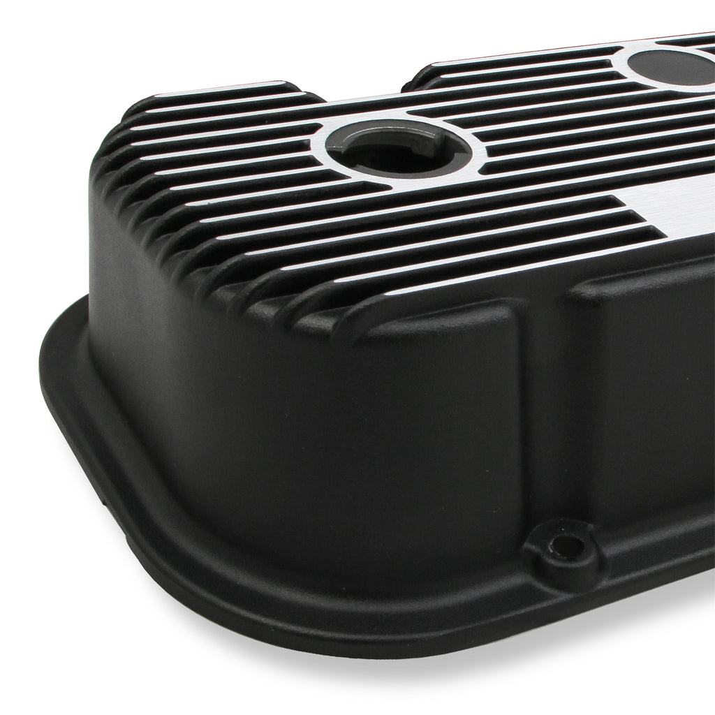 MT-Valve-Covers---Vintage-Style---Finned---Bbc---Satin-Black