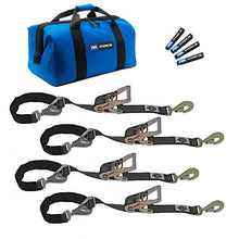 Load image into Gallery viewer, MACS CUSTOM TIE-DOWNS 511108 4 Tie Down/Axle Strap Combo Twisted Hook
