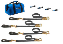 Load image into Gallery viewer, MACS CUSTOM TIE-DOWNS 511218 4 Tie Downs Direct Hook &amp; 4-24in Axle Straps