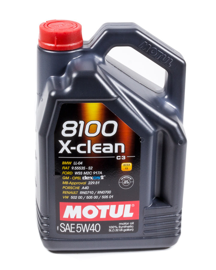 MOTUL USA 102051 8100 X-Clean 5w40 5 Liter Dexos2