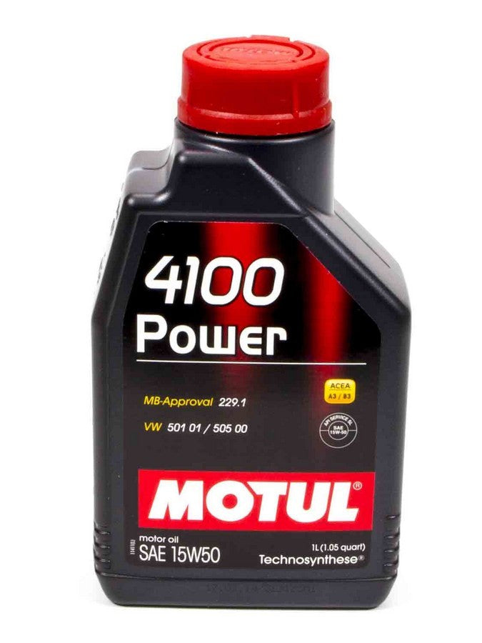 MOTUL USA 102773 4100 Power 15W50 Oil 1 Liter