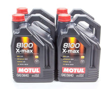 Load image into Gallery viewer, MOTUL USA 104533-4 8100 X-Max 0w40 Case 4x5 Liter