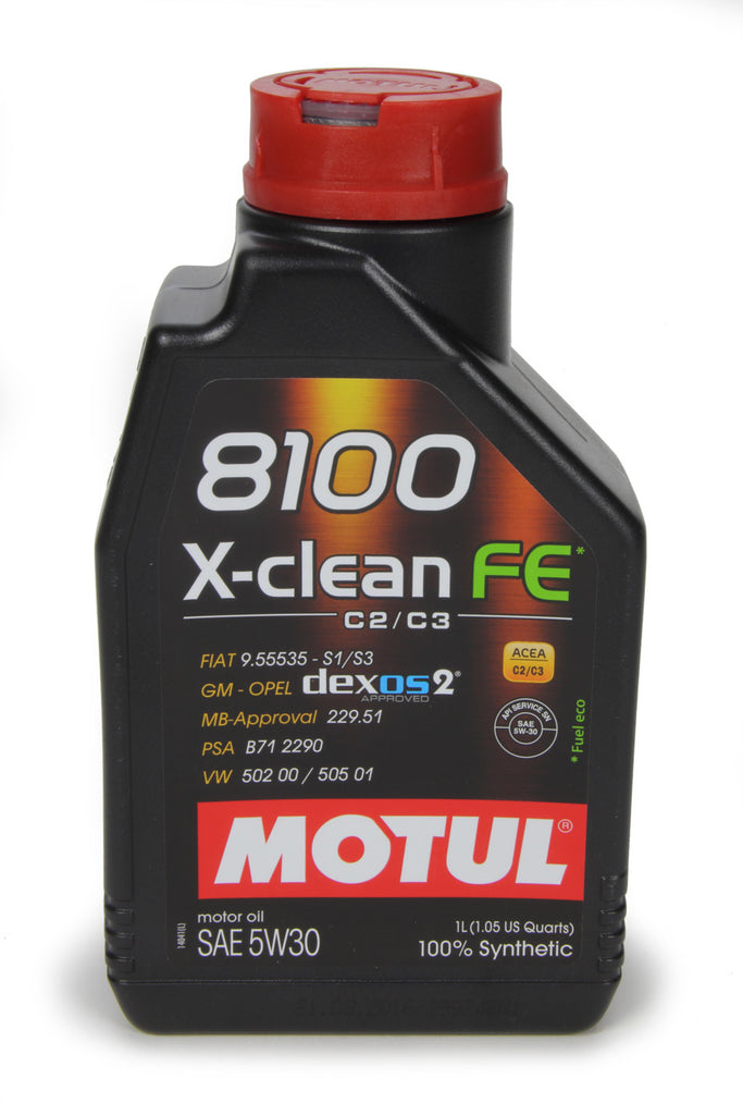 MOTUL USA 104775 8100 X-Clean FE 5w30 Oil 1 Liter