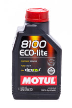 Load image into Gallery viewer, MOTUL USA 108534 8100 0w20 Eco-Lite Oil 1 Liter Dexos1