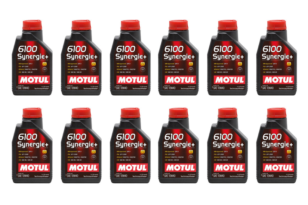 MOTUL USA 108646-12 6100 Synergie 10w40 Oil Case/12-Liter