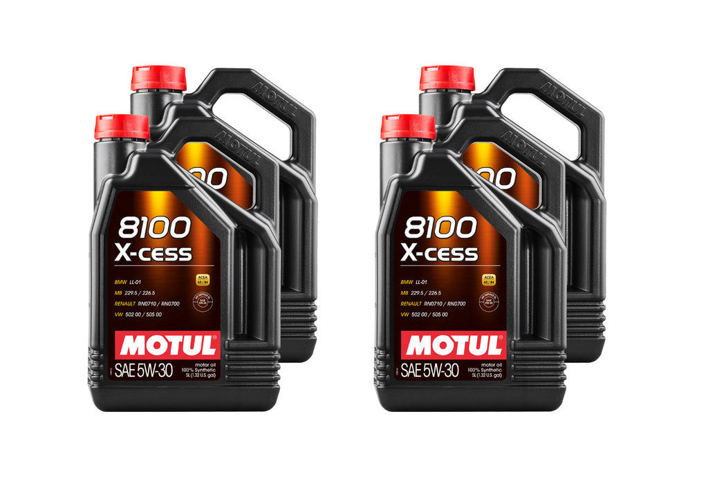 MOTUL USA 108946-4 8100 X-Cess 5w30 Oil Case 4 x 5 Liter