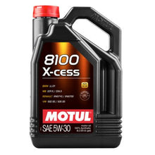 Load image into Gallery viewer, MOTUL USA 108946 8100 X-Cess 5w30 Oil 5 Liter