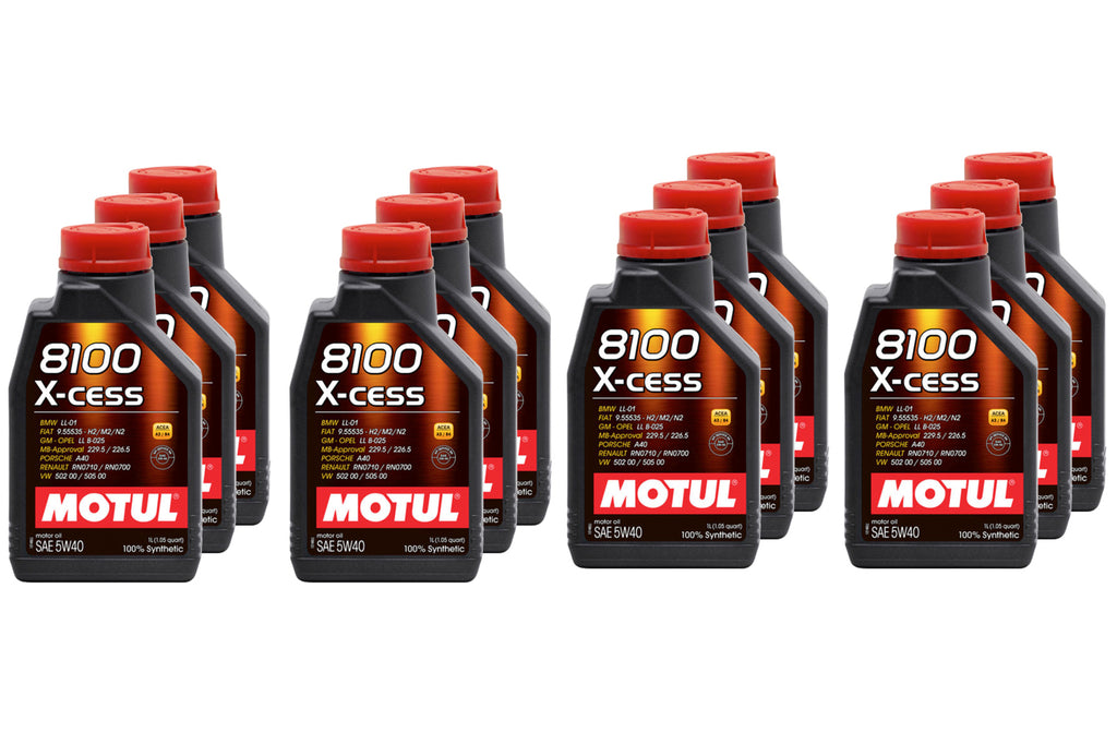 MOTUL USA 109774-12 8100 X-Cess 5w40 Oil Case 12 x 1 Liter