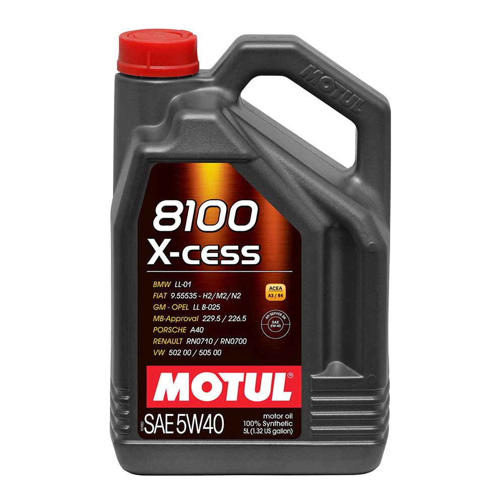 MOTUL USA 109776 8100 X-Cess 5w40 Oil 5 Liter Bottle