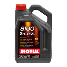 Load image into Gallery viewer, MOTUL USA 109776 8100 X-Cess 5w40 Oil 5 Liter Bottle