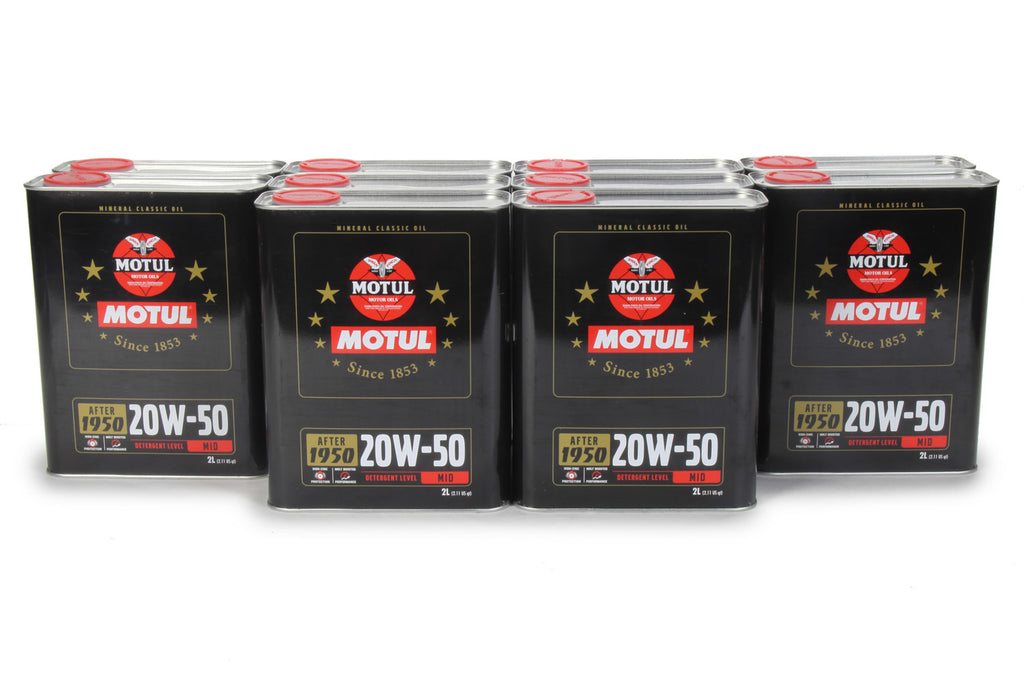 MOTUL USA 110621-10 Classic Performance Oil 20w50 Case 10 x 2 Liter