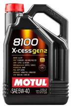 Load image into Gallery viewer, MOTUL USA 110905 8100 X-Cess Gen2 5W-40 5 Liter Bottle