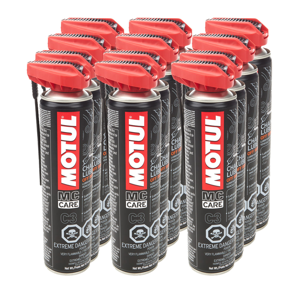 MOTUL USA 111820-12 C3 Chain Lube Case 12 x 9.3 Ounces