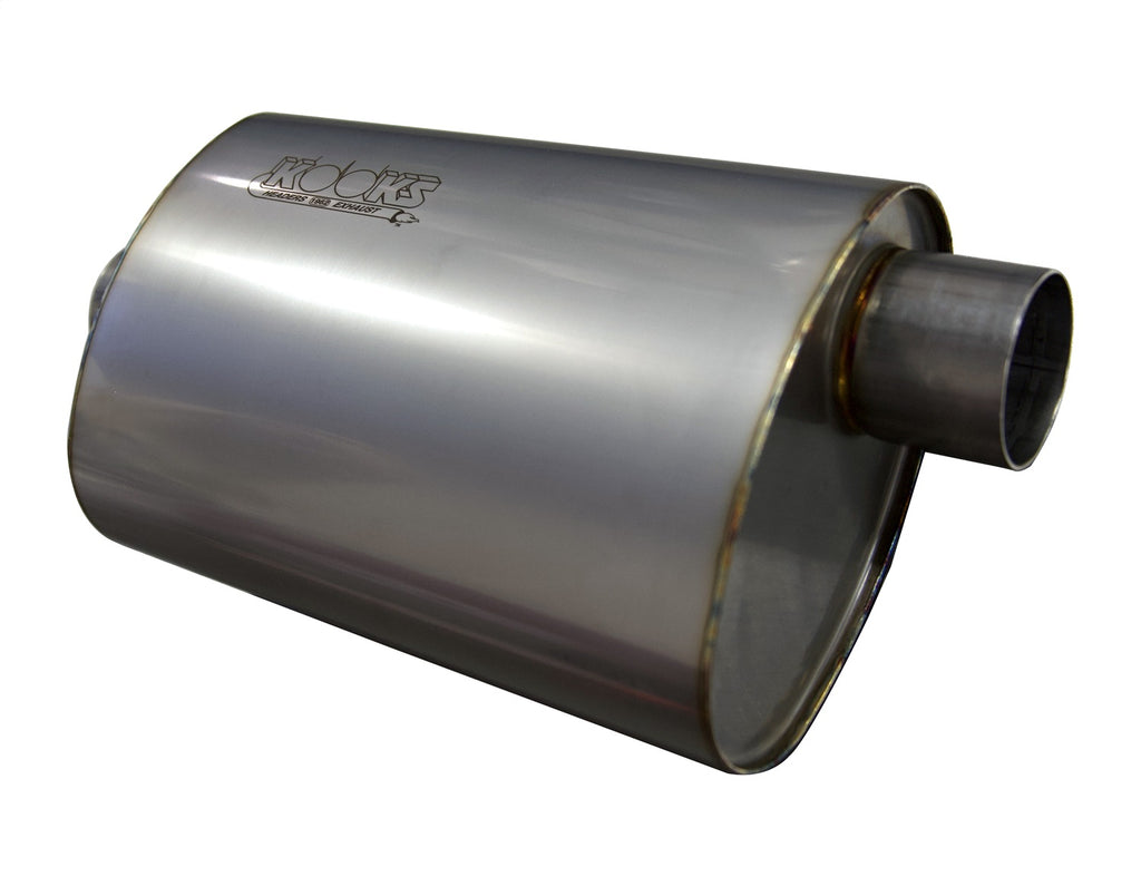 Kooks Custom Headers MUF-009 2-1/2in. Oval Center/Offset Muffler 12in. Long Body. Stainless Steel.