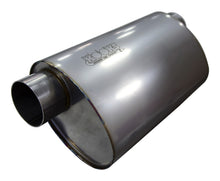Load image into Gallery viewer, Kooks Custom Headers MUF-014 3in. Oval Offset/Offset (Same Side) Muffler 14in. Long Body. Stainless Steel.
