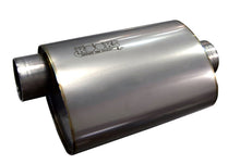 Load image into Gallery viewer, Kooks Custom Headers MUF-018 3in. Oval Center/Offset Muffler 12in. Long Body. Stainless Steel.