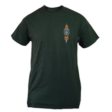 Load image into Gallery viewer, (M)-T-Shirt---Hot-Rod-Pinstripe-T-Shirt---Green,-Medium.