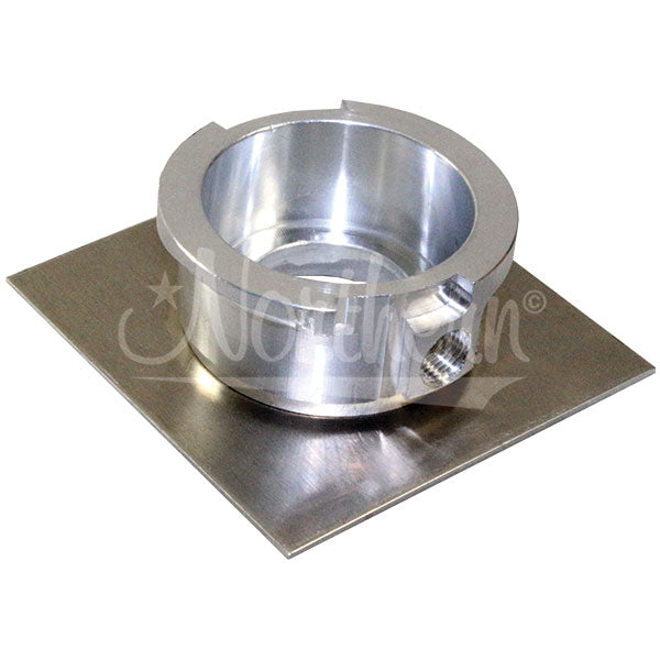 Machined-Aluminum-Filler-Neck-With-3-X-3-Inch-Square-Flange