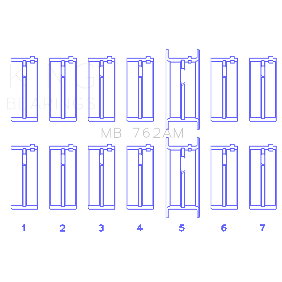 Main-Bearing-Set-For-Ford-200-3.3L-12V